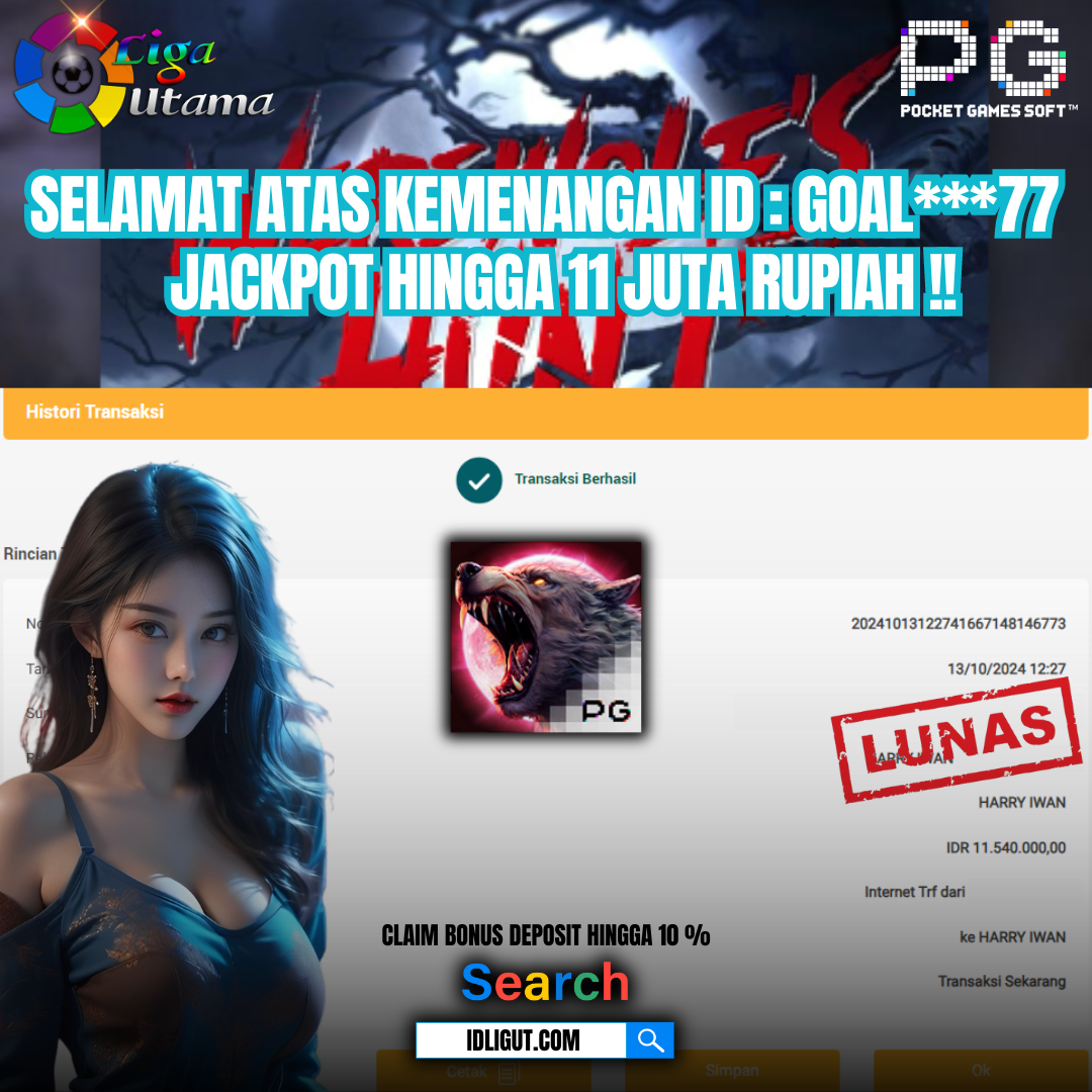 BUKTI WIN SLOT TGL 13 OKTOBER 2024