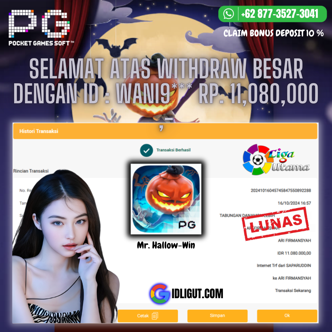 BUKTI WIN SLOT TGL 17 OKTOBER 2024