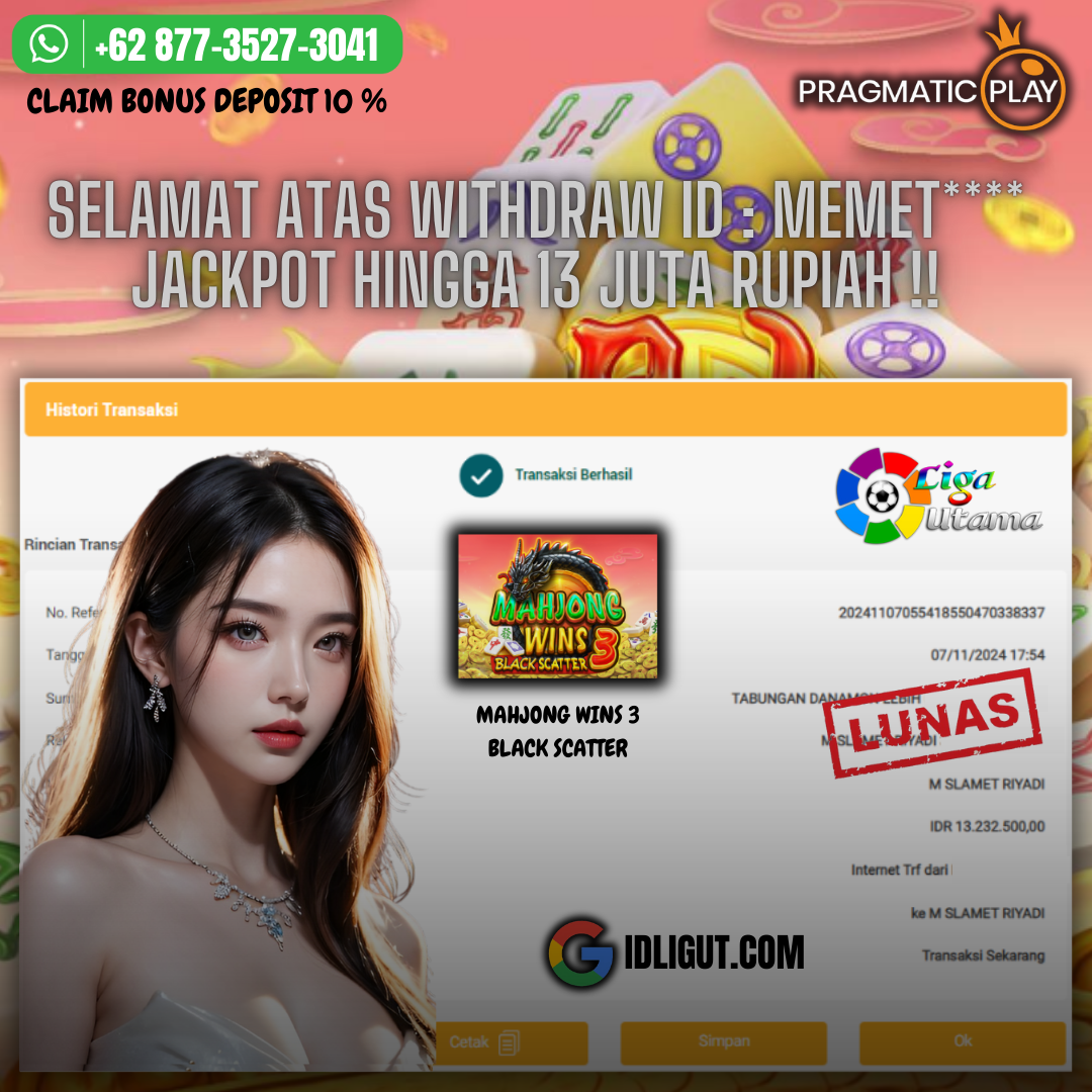 BUKTI WIN SLOT TGL 11 NOVEMBER 2024