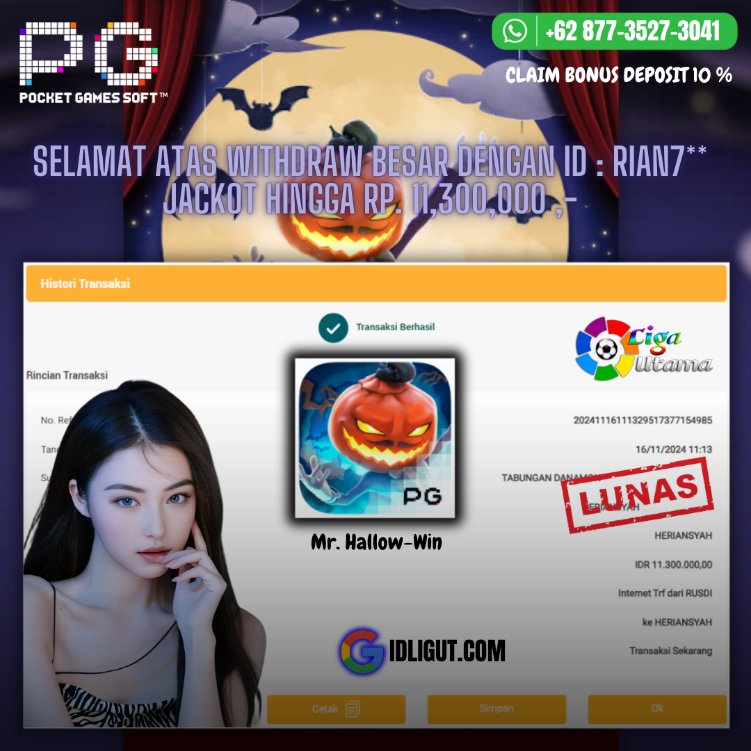 BUKTI WIN SLOT TGL 16 NOVEMBER 2024